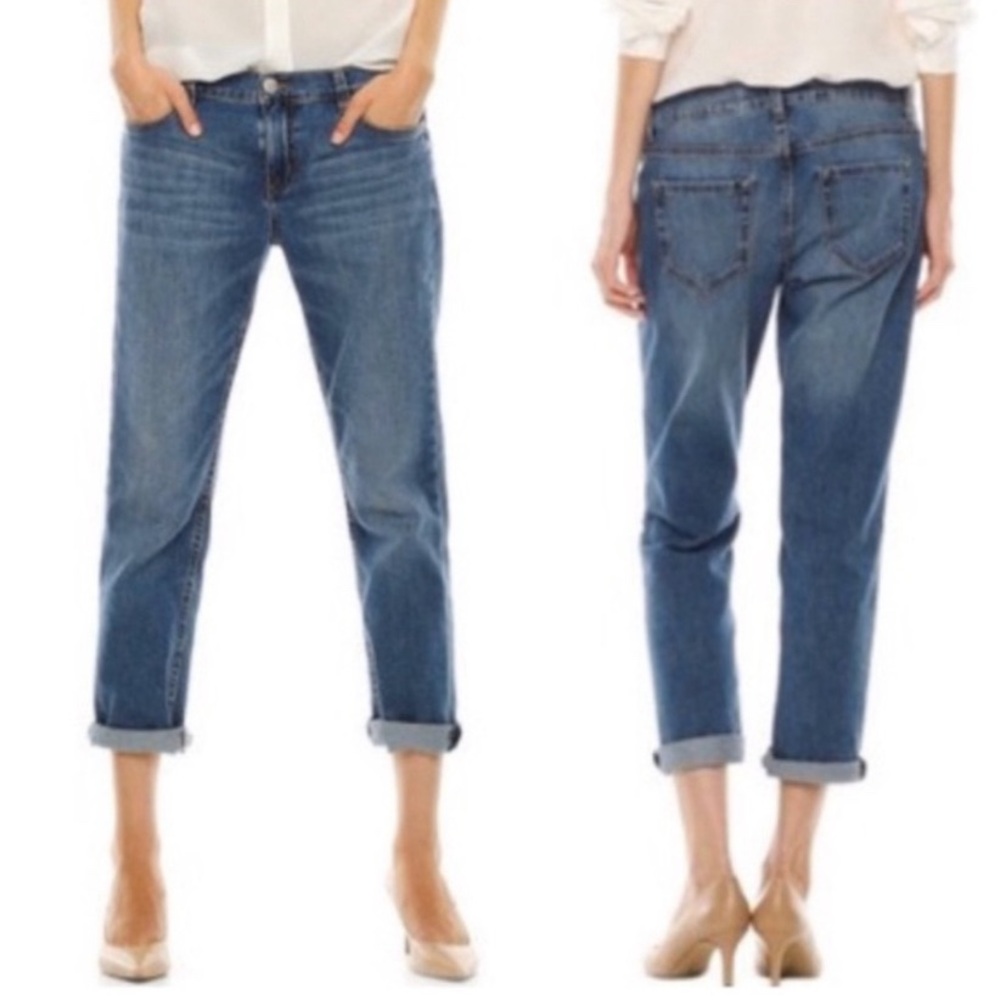 Joe Fresh Women's Boyfriend Jeans - Medium Blue Wash